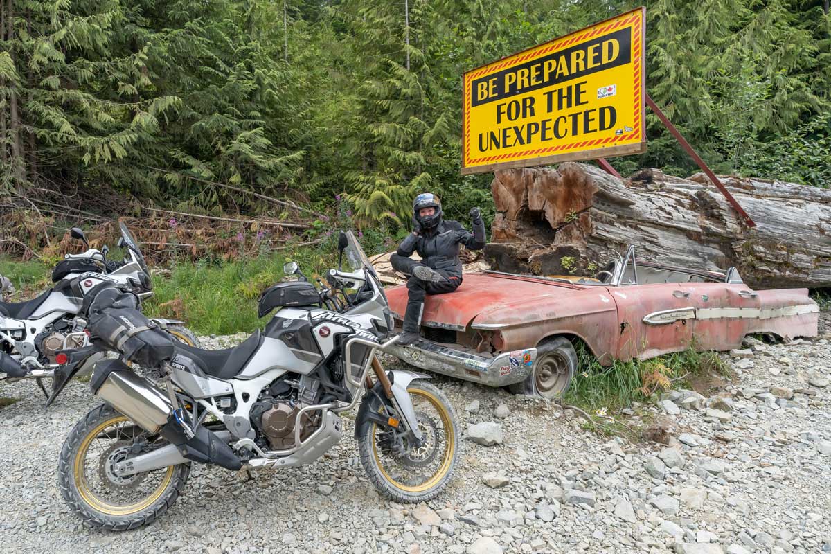 Segno di corsa dell'isola di Vancouver settentrionale