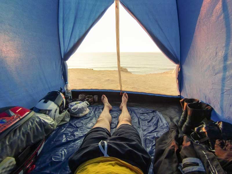 Stile di vita del campeggio dei primi