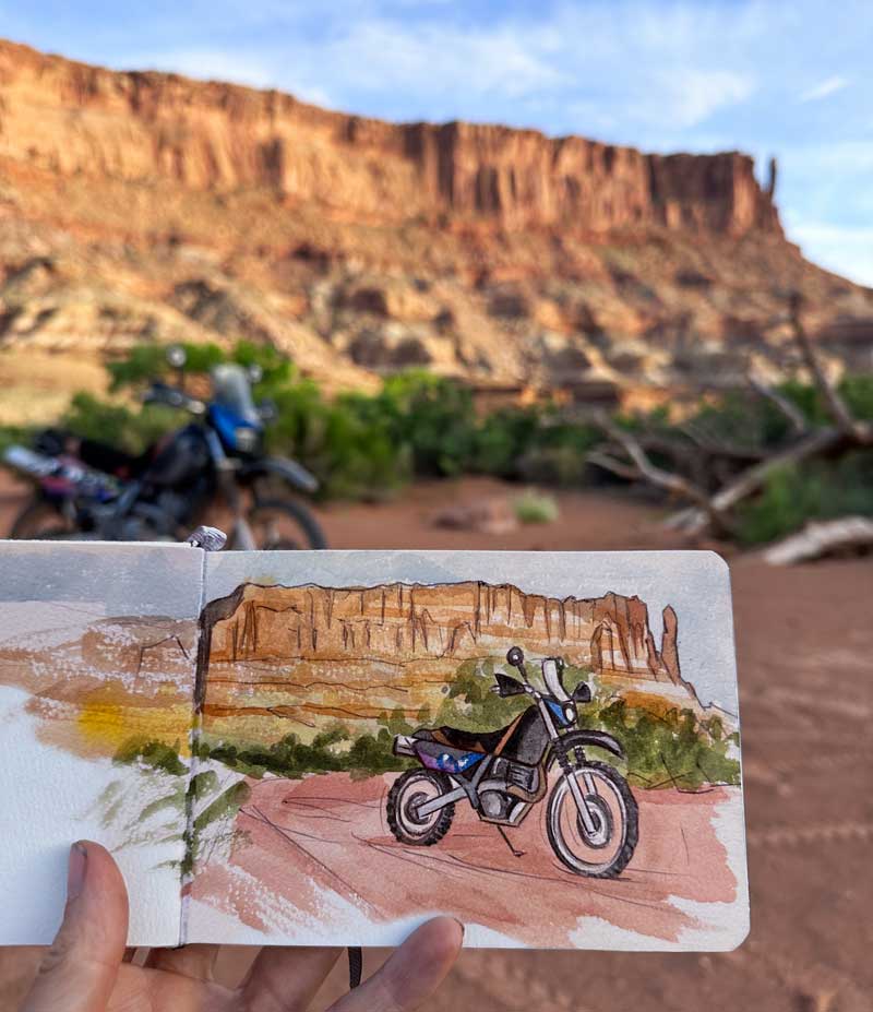 Disegno del White Rim UT Ride