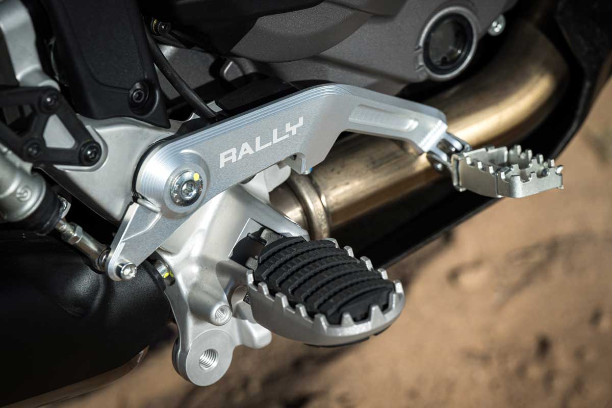 Ducati Desertx Rally Review pedal