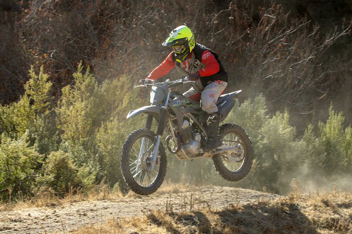 2025 KLX230R Review jump