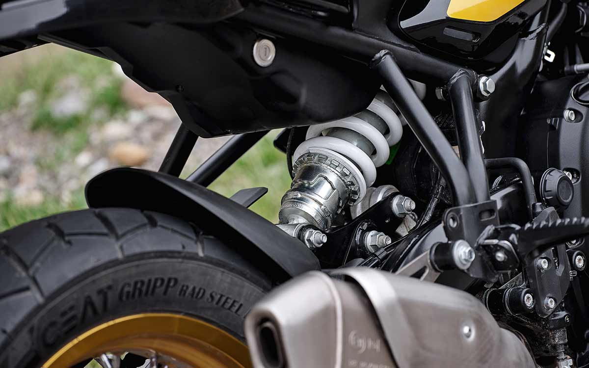 All new Himalayan Rear Suspension Close Up