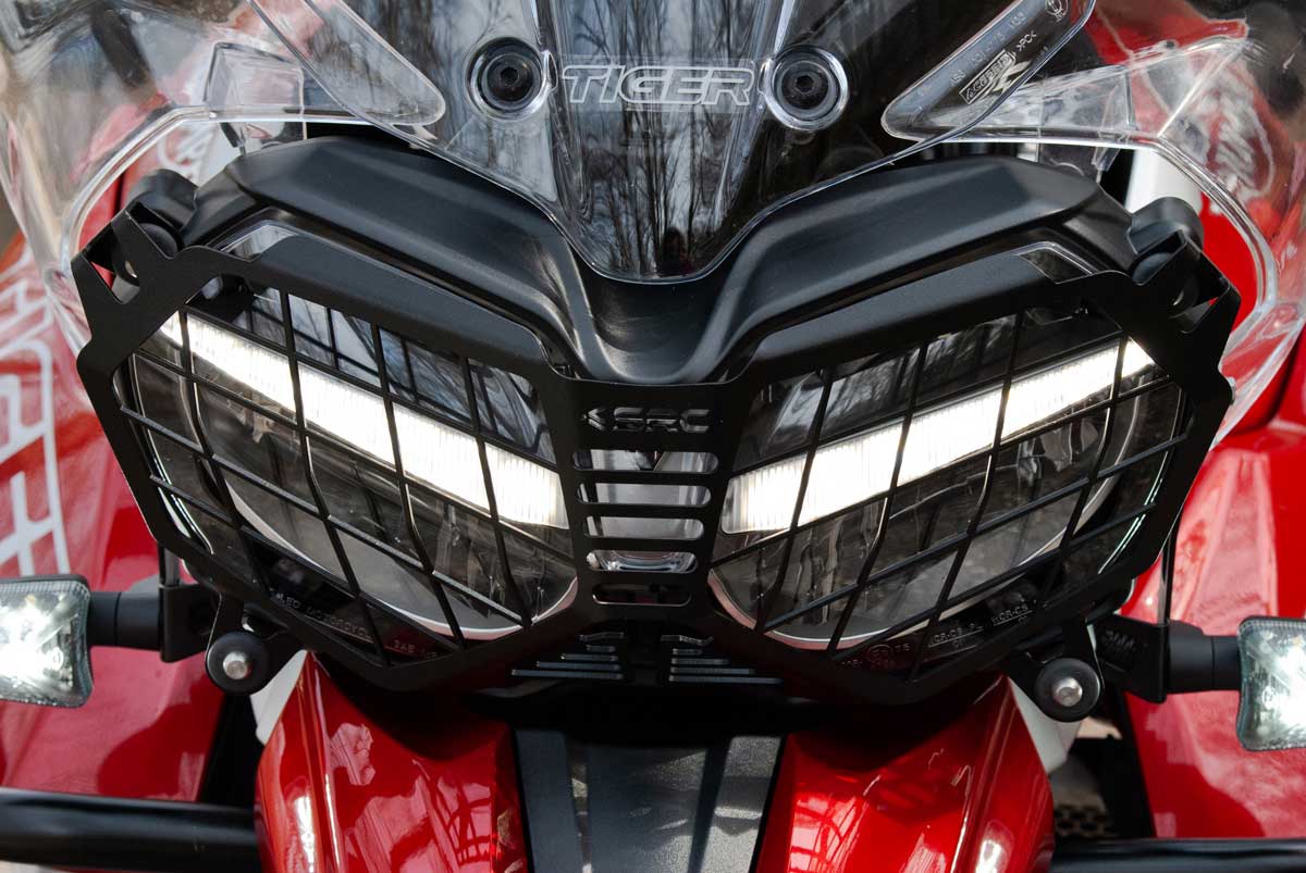 SRCMOTO tiger800 Upgrades headlight guard