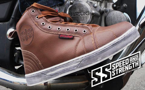 speed and strength black 9 moto shoes