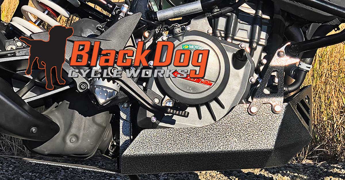 Black dog skid store plate