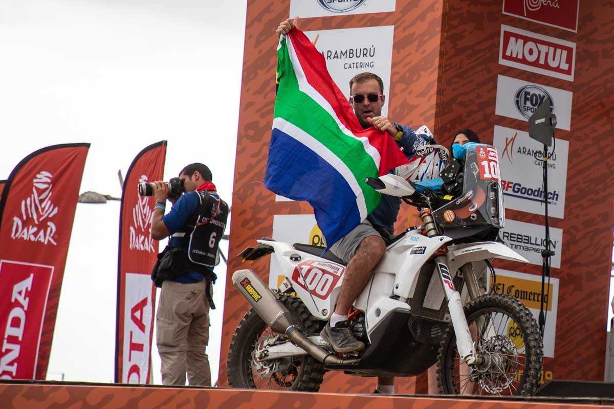 Rider Profile Stuart Gregory Malle Moto podium