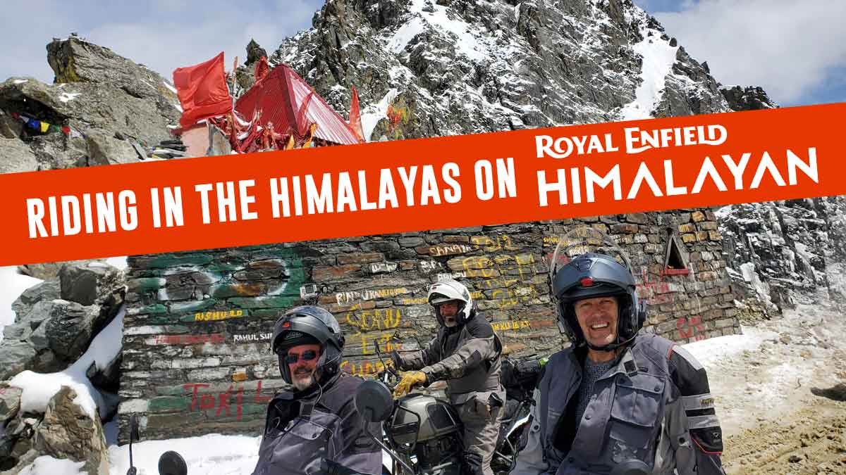 Riding in the Himalayas on Himalayans